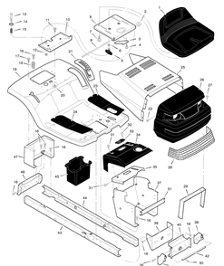 Part Location Diagram of 44X7715 Murray DISCONTINUED